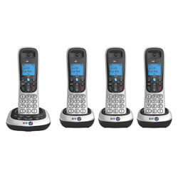 BT 2700 Digital Cordless Phone with Answering Machine, Quad DECT